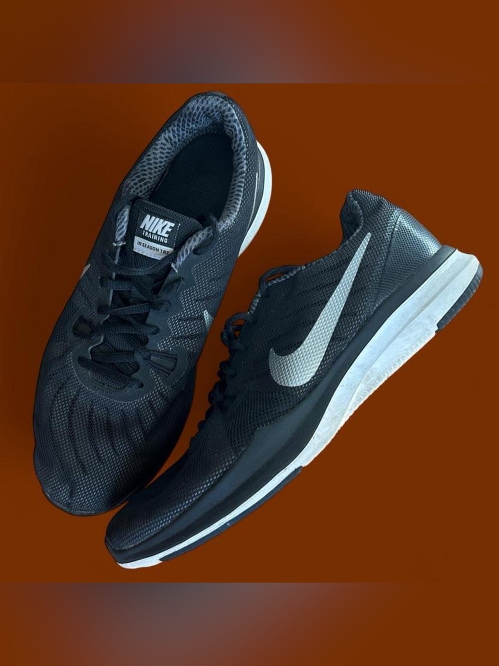 Nike Women’s Black Sneakers with White Swoosh